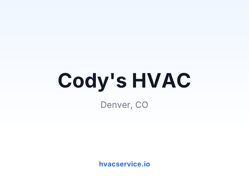 Cody's HVAC