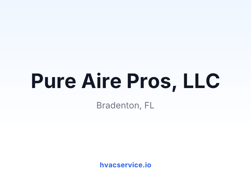 Pure Aire Pros, LLC