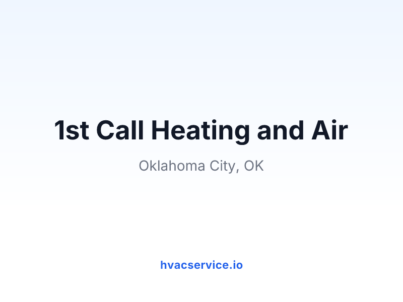 1st Call Heating and Air